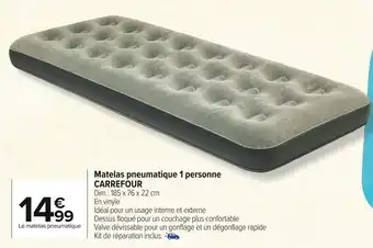 Carrefour Market Carrefour matelas pneumatique 1 personne offre