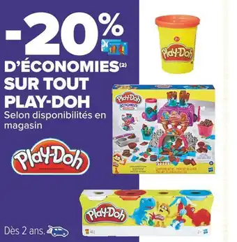 Play-doh -20% d’économies sur tout play-doh