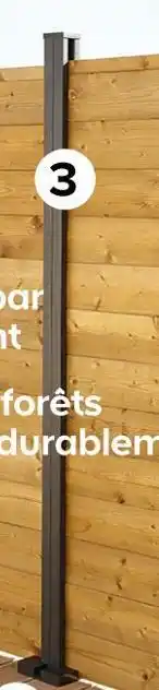 Castorama Goodhome poteau en aluminium offre