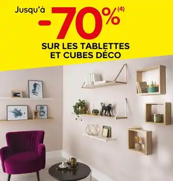 Castorama Jusqu’à -70% sur les tablettes et cubes déco offre
