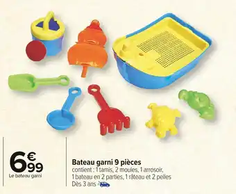 Bateau garni 9 pièces