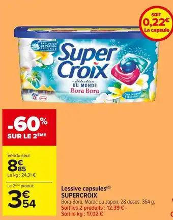 Supercroix lessive capsules