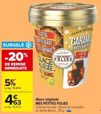 Carrefour Market Mes petites folies glace végétale offre