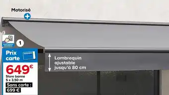 Store banne semi-coffre électrique lobas