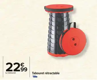 Tabouret rétractable