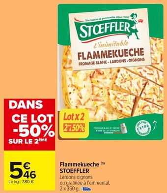 Carrefour Market Stoeffler flammekueche offre