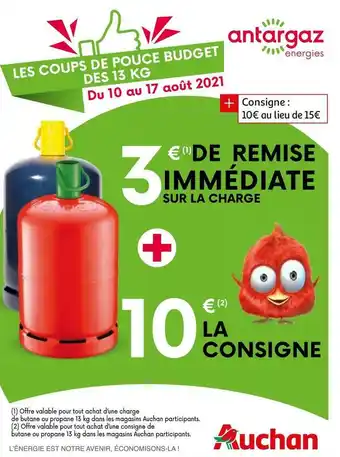 Consigne bouteille de gaz