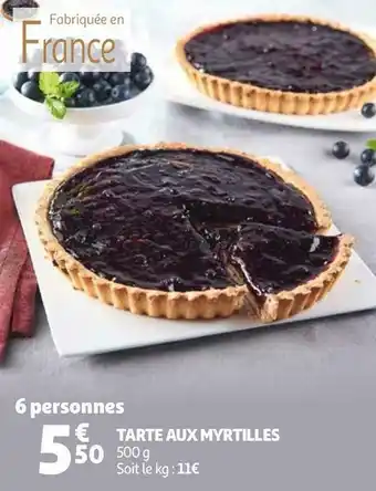 Auchan TARTE AUX MYRTILLES offre