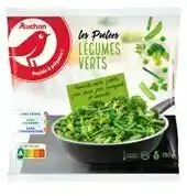 Auchan POÊLÉES DE LÉGUMES VERTS SURGELÉES offre