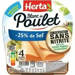 Auchan BON PLAN SUR LA GAMME DE LA MARQUE HERTA offre