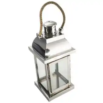 Provence Outillage Lanterne inox et verre 38x18x18cm offre