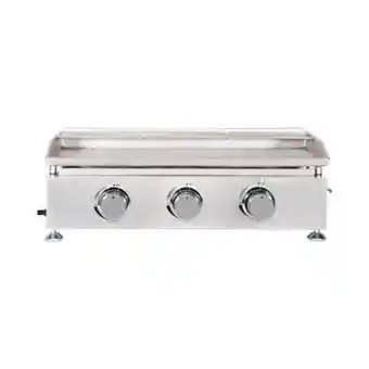 Plancha gaz en inox 3 brûleurs maine