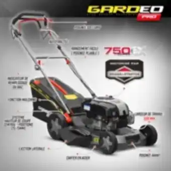 E.Leclerc Brico Tondeuse thermique tractée 161cc avec moteur briggs and stratton, mulching et éjection latérale - gardeo pro offre