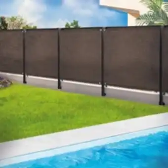 E.Leclerc Brico Idmarket brise vue renforcé 1,5 x 10 m taupe 220 gr/m² luxe pro offre