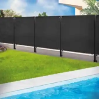 E.Leclerc Brico Idmarket brise vue renforcé 1,8 x 10 m noir 220 gr/m² luxe pro offre