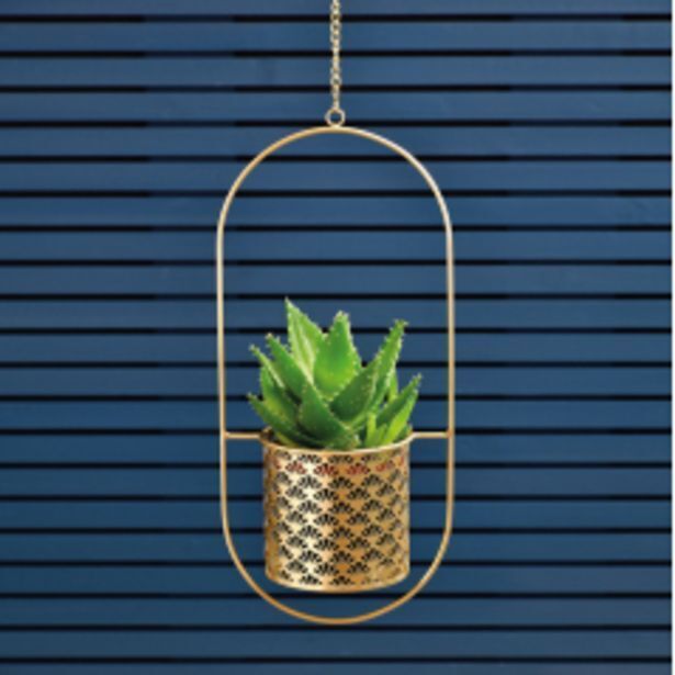 b&m Pot de fleurs ajoure dore offre