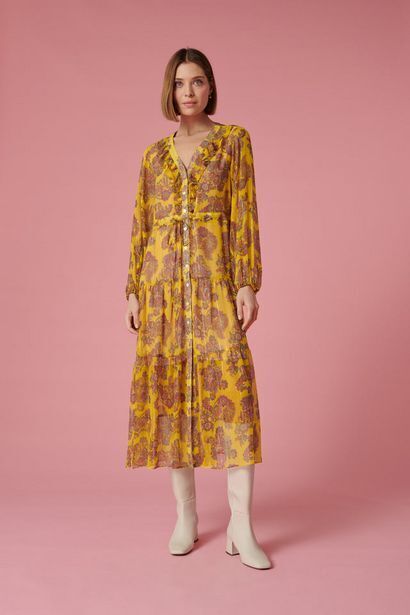 Weill Robe longue volantée offre