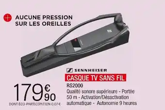 Sennheiser casque tv sans fil