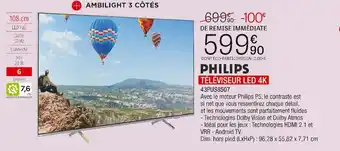 Philips téléviseur led 4k