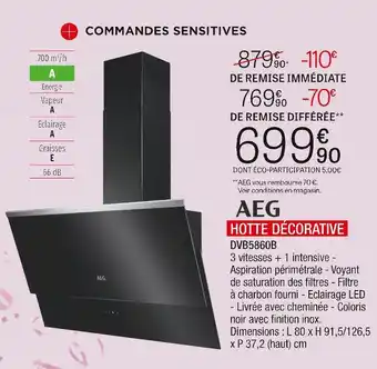 Aeg hotte décorative