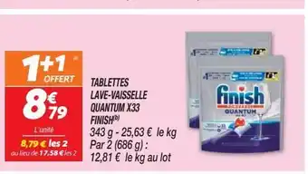 Netto Tablettes lave-vaisselle quantum x33 finish offre