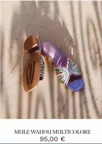 Mule wahou multicolore