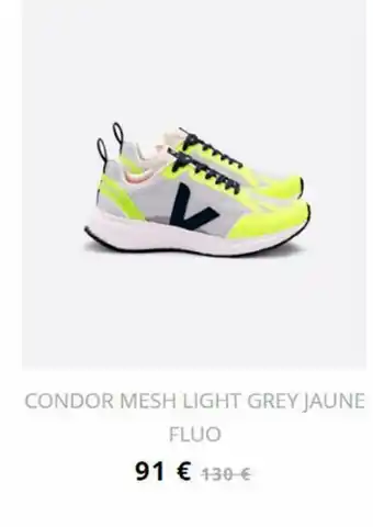 Condor mesh light grey jaune fluo
