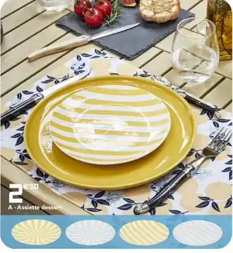 Gifi Assiette dessert offre