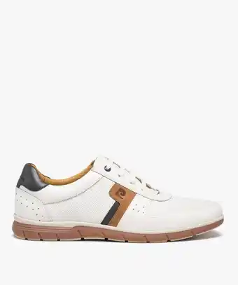 Gémo Baskets homme dessus en cuir uni – pierre cardin offre