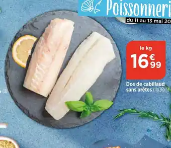 Bi1 Dos de cabillaud sans arêtes (11)(26)(G) offre