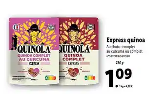 Express quinoa