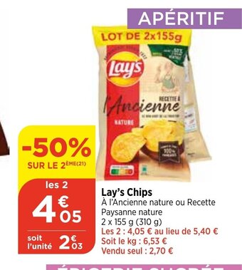 Bi1 Lay's Chips offre