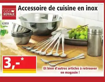Norma Accessoire de cuisine en inox offre