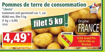 Norma Pommes de terre de consommation offre