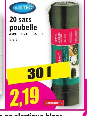 Norma 20 sacs poubelle offre