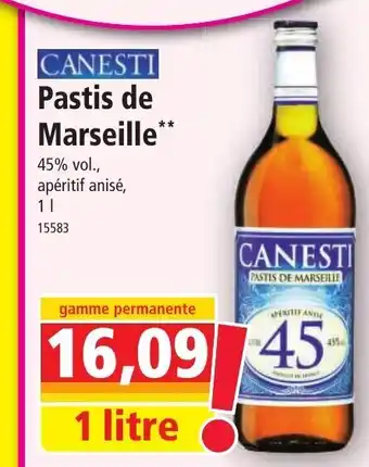 Norma CANESTI Pastis de Marseille** offre