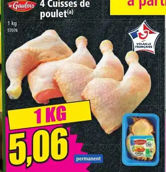 Norma Gaulois 4 Cuisses de poulet(a) offre