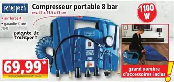 Norma scheppach Compresseur portable 8 bar cheppach Compresseur portable 8 bar offre