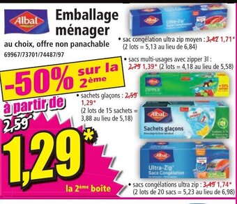 Norma Albal Emballage ménager offre