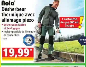 Norma Désherbeur thermique avec allumage piezo offre