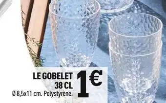 Centrakor LE GOBELET offre