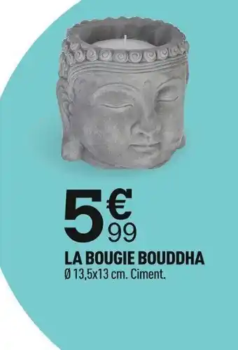Centrakor LA BOUGIE BOUDDHA Ø 13,5x13 cm. Ciment. offre