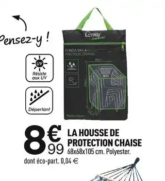 Centrakor LA HOUSSE DE PROTECTION CHAISE 99 68x68x105 cm. Polyester. offre