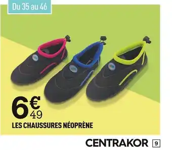 Centrakor LES CHAUSSURES NÉOPRÈNE offre