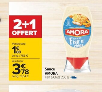 Carrefour Sauce AMORA offre