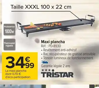 Carrefour Maxi plancha offre