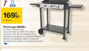 Carrefour Plancha gaz ARONA L offre