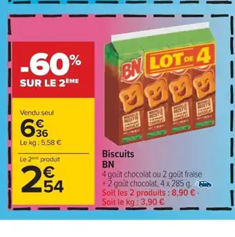 Carrefour Biscuits BN offre