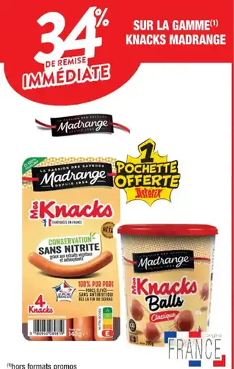 Cora x Carrefour SUR LA GAMME(¹) KNACKS MADRANGE offre