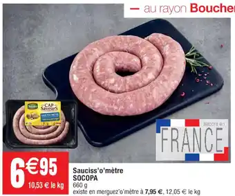 Cora x Carrefour Sauciss'o'mètre SOCOPA offre